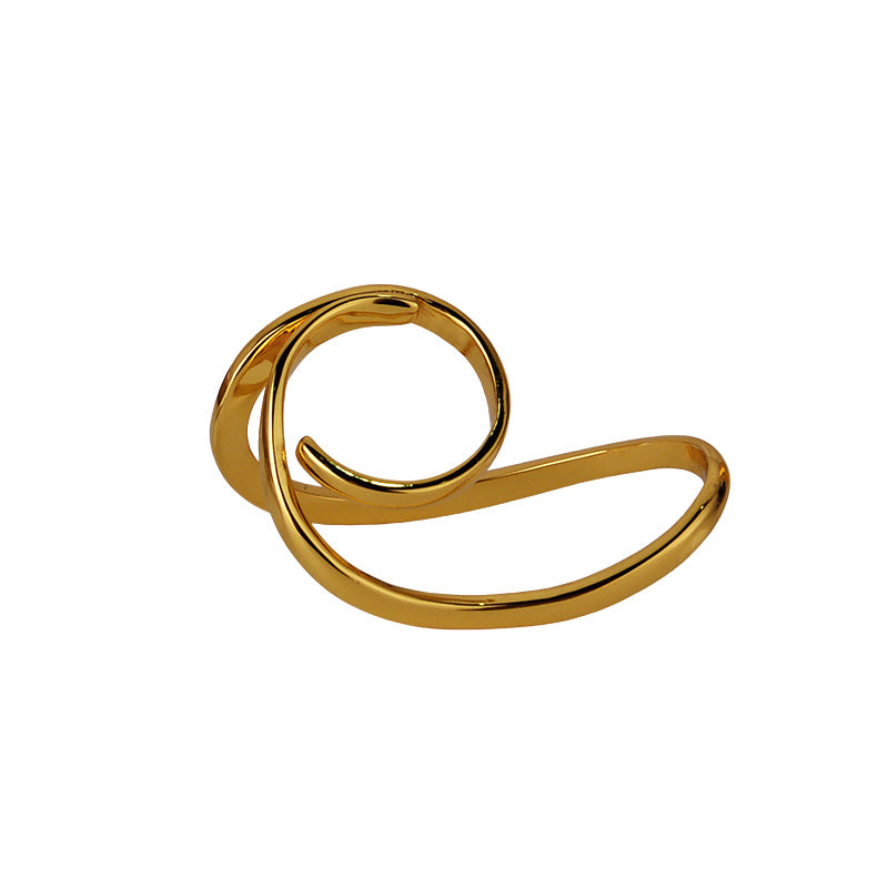 Unregelmäßiger filigraner offener Ring R1135