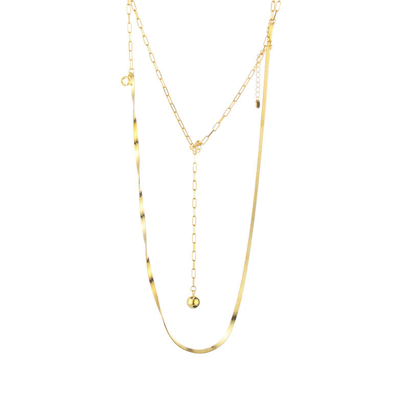 Schlangenkette, längliche Halskette N1025