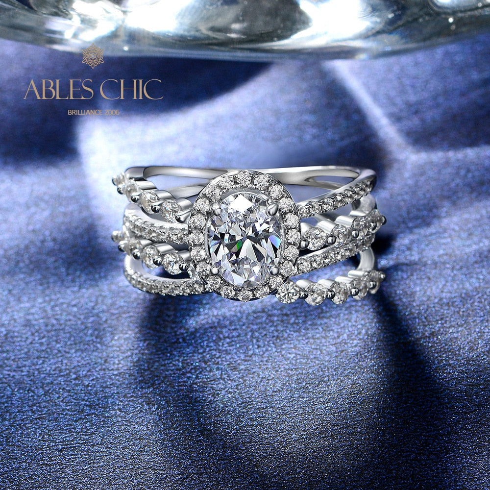Statement-Ring mit 4 Strängen Diamanten R1381