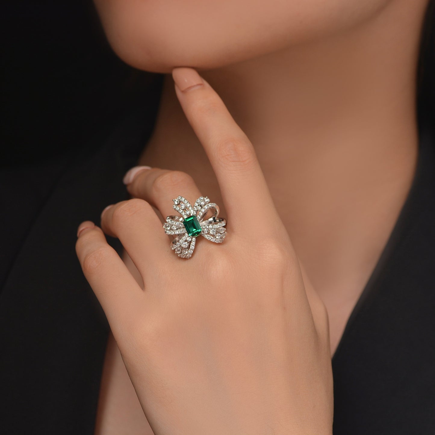 Turmalin Schmetterling Cocktail Ring R1262