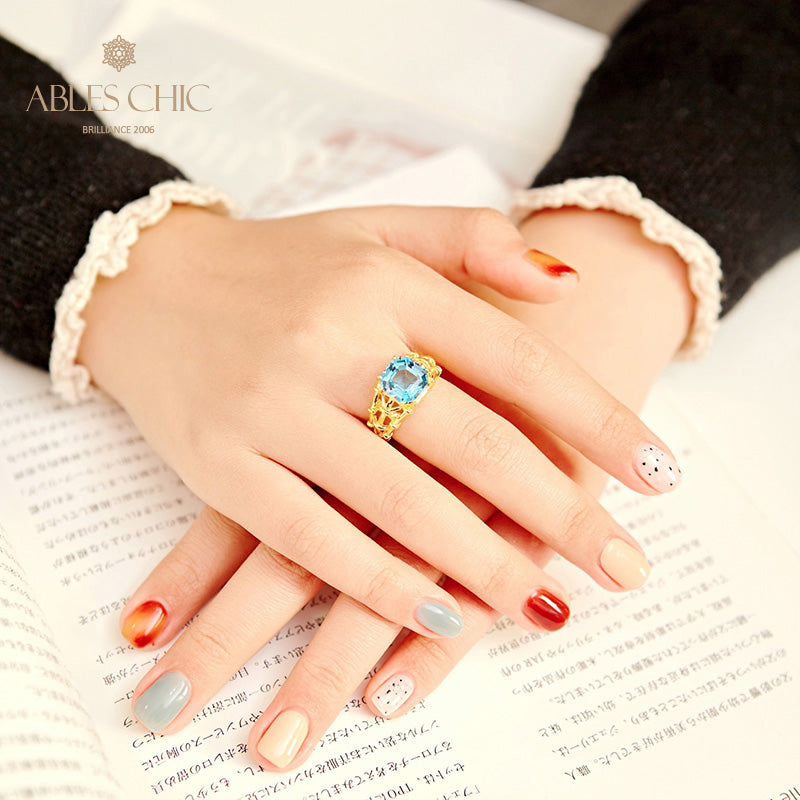Asscher-Schliff-Topasring 5910