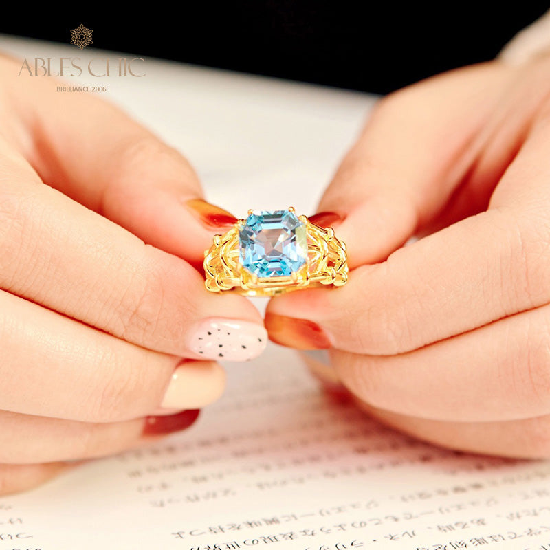 Asscher-Schliff-Topasring 5910