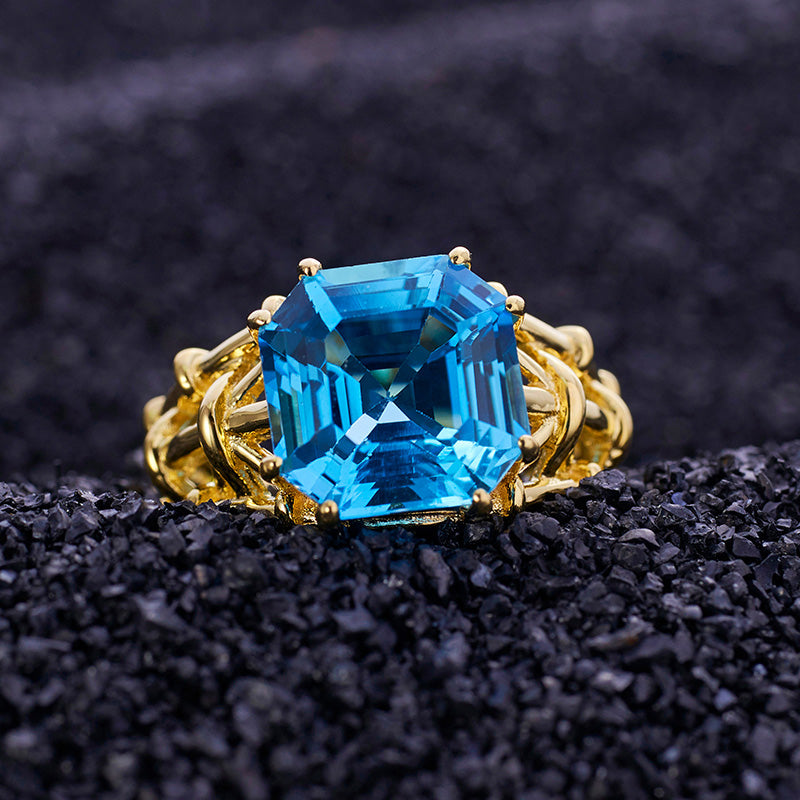 Asscher-Schliff-Topasring 5910