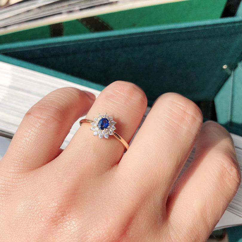 Floraler Saphirring 5930