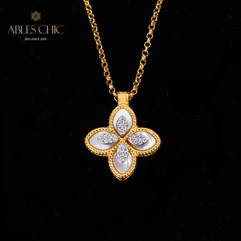 Muschelklee-Halskette 6167