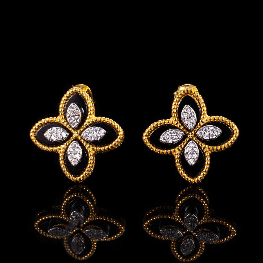 Achat-Klee-Ohrringe 6169