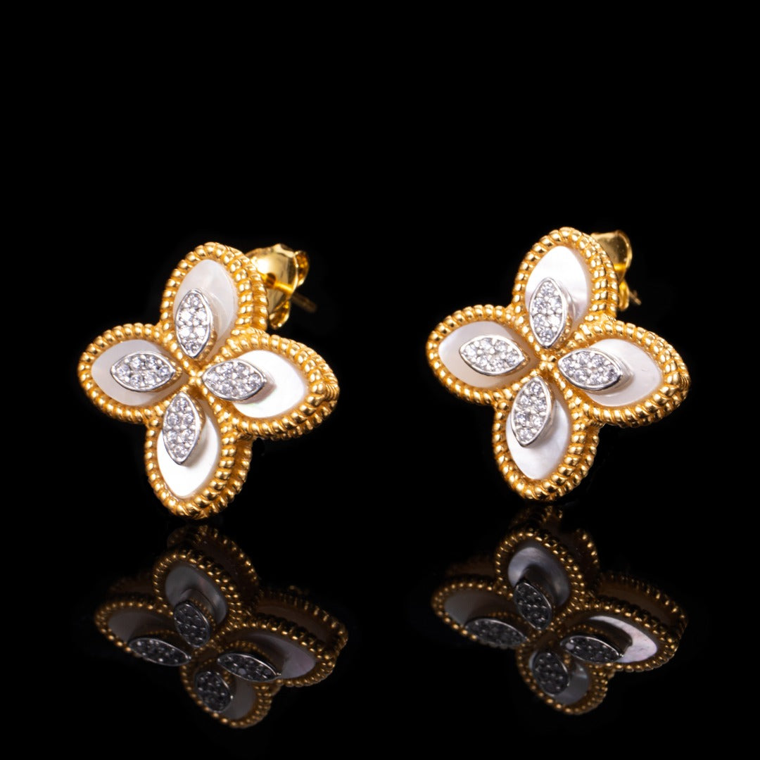 Achat-Klee-Ohrringe 6169