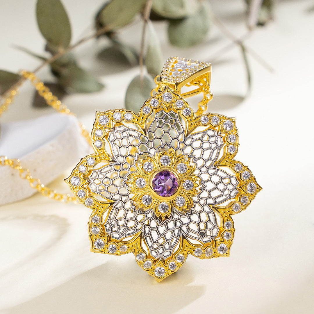 Luftige Blumenkette 6190