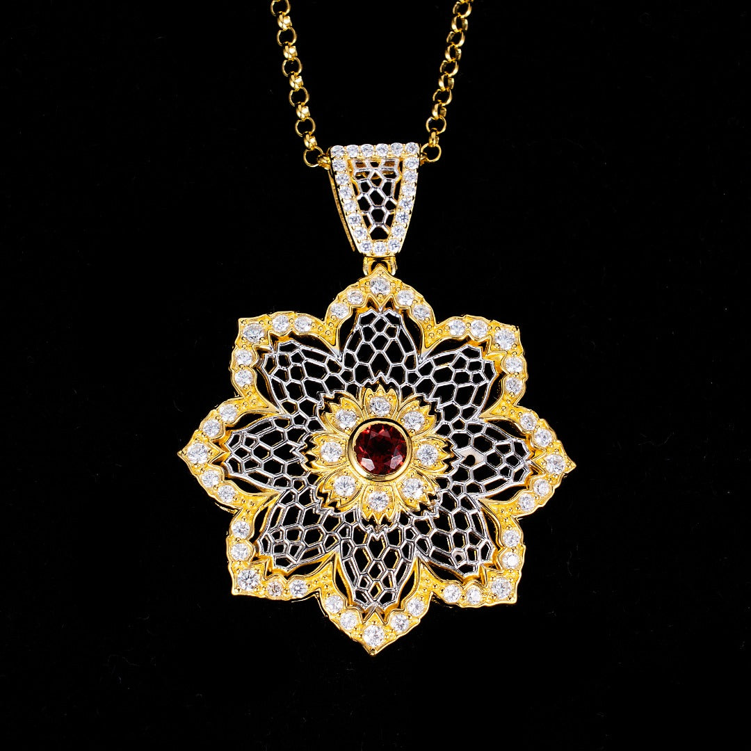 Luftige Blumenkette 6190