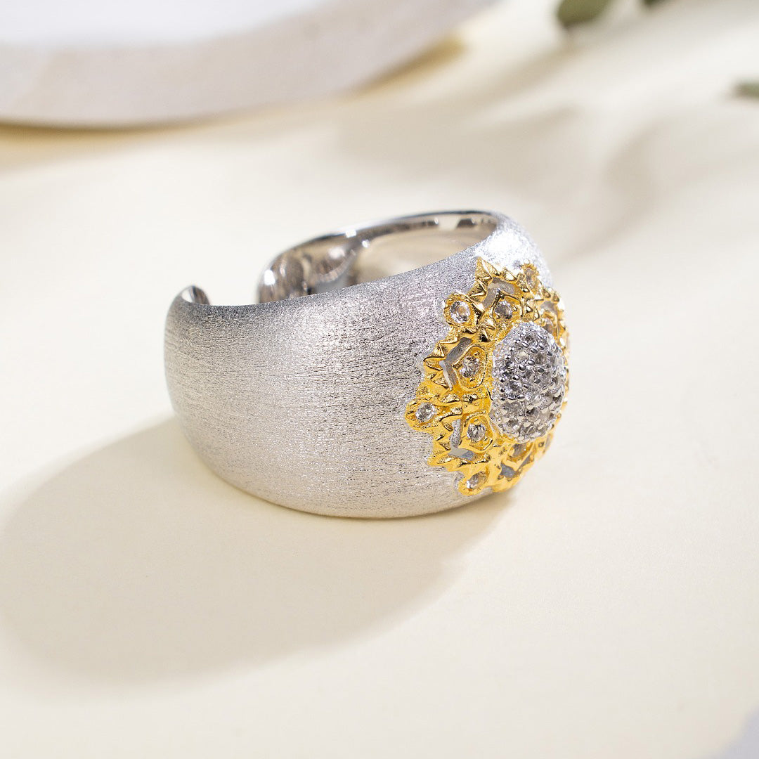 Topas-Blumen-Seidenring 6191