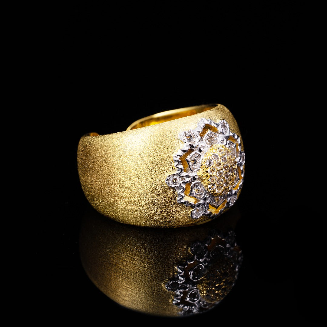 Topas-Blumen-Seidenring 6191