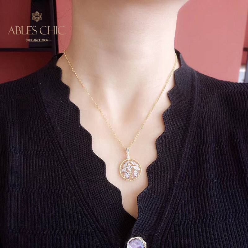 Zweifarbige Bouquet-Halskette 6192