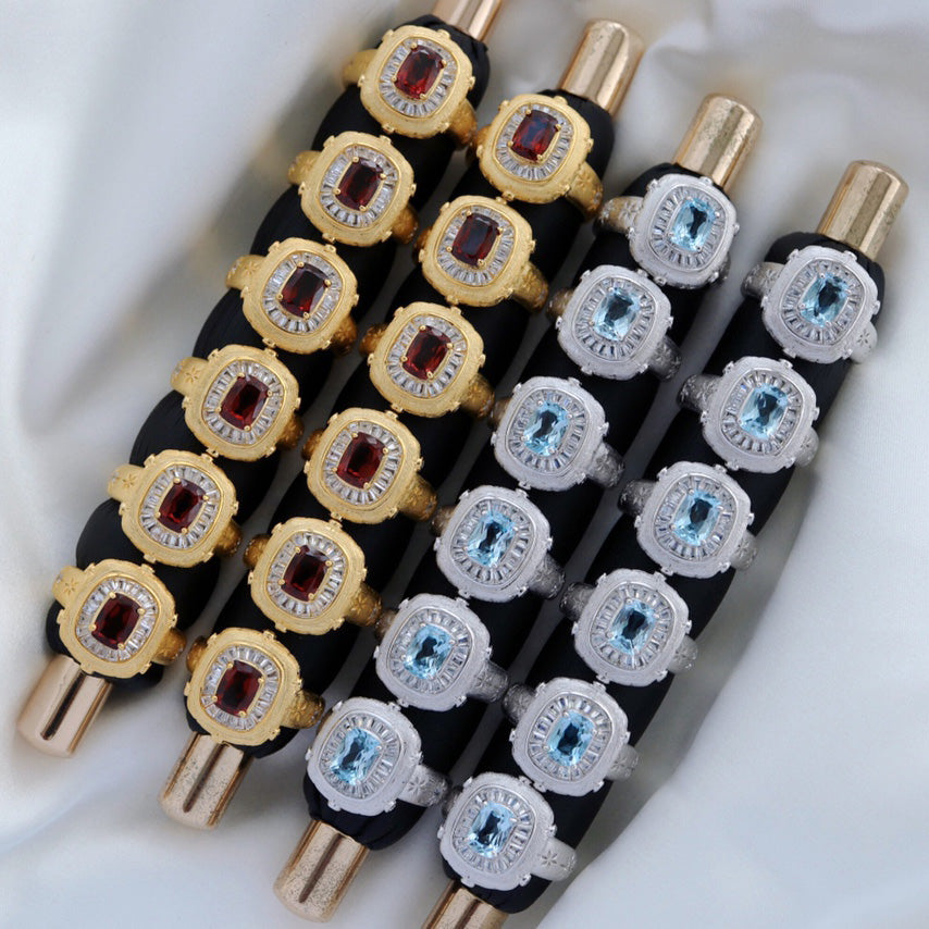 Seidiger Element-Topasring 6230