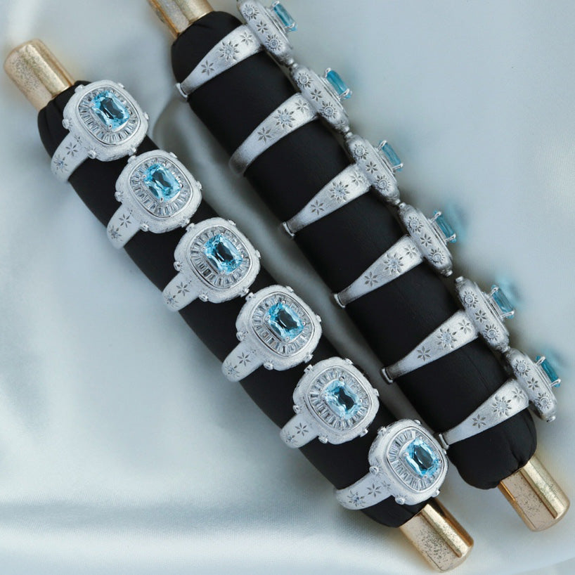 Seidiger Element-Topasring 6230