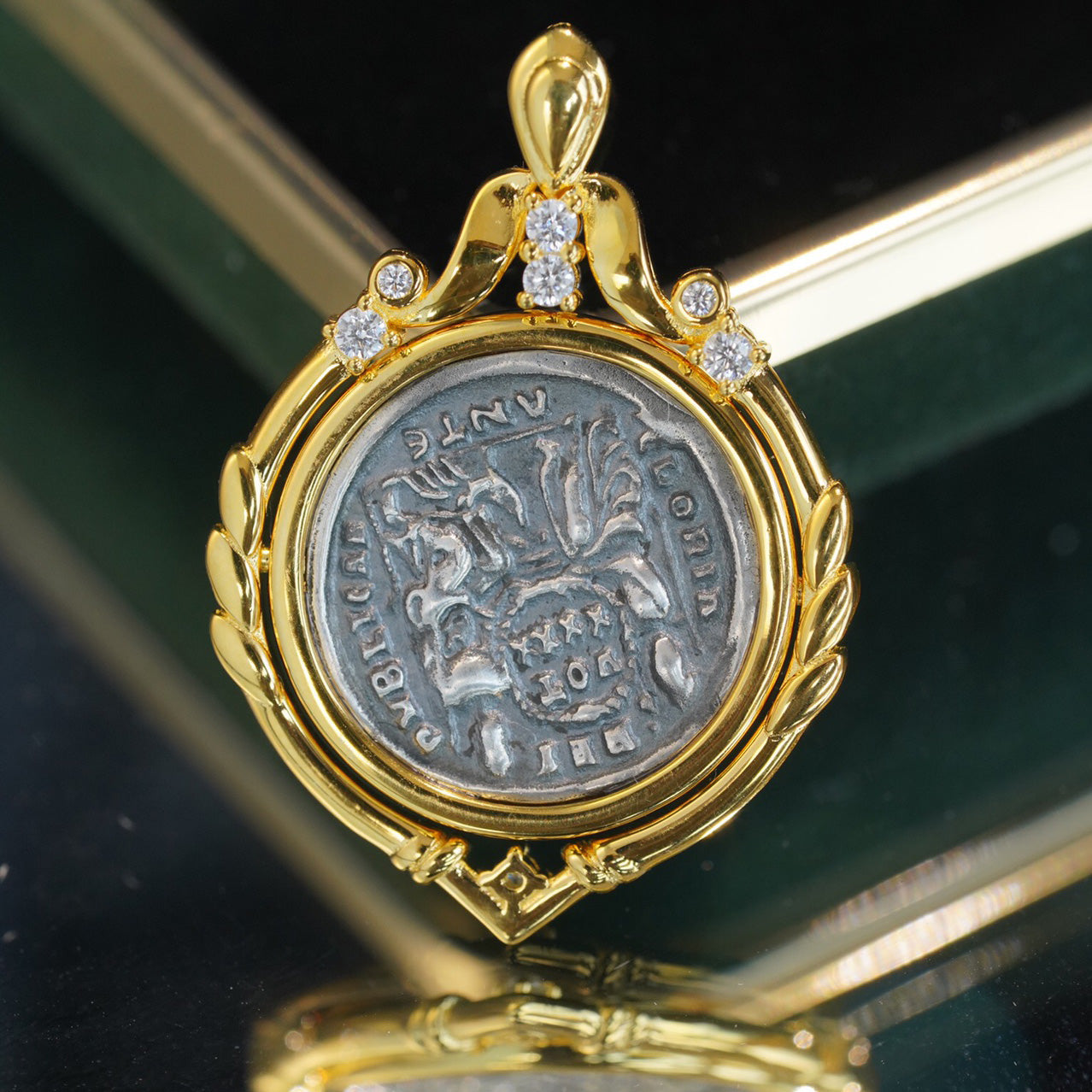 Akzent griechischer Münzanhänger 6338