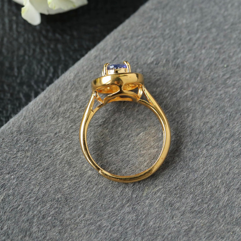 Ovaler Halo-Edelsteinring 6356