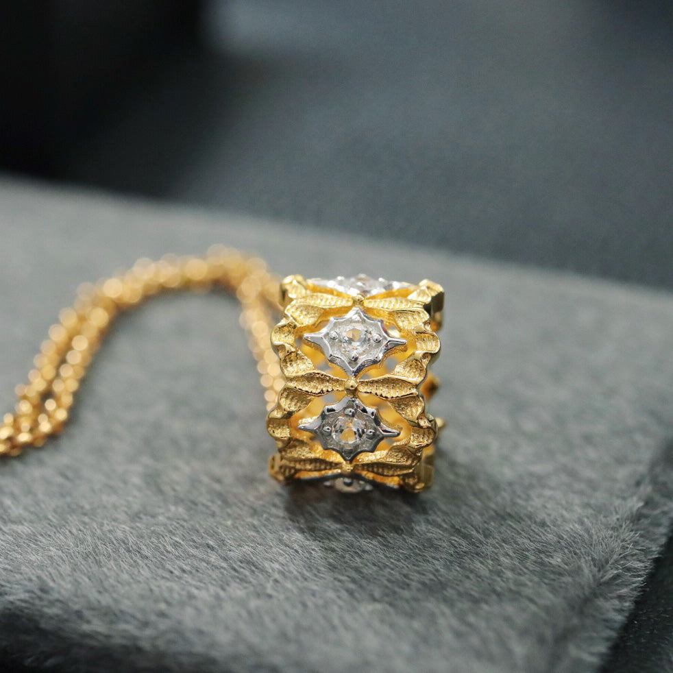 Halskette mit Sternenlaubwerkring 6380