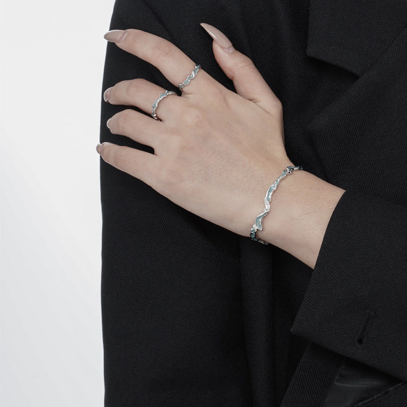 Original Emaille Unregelmäßiger Ring R1177