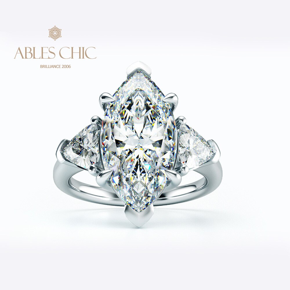 Diamant-Verlobungsring mit 3 Steinen R0313