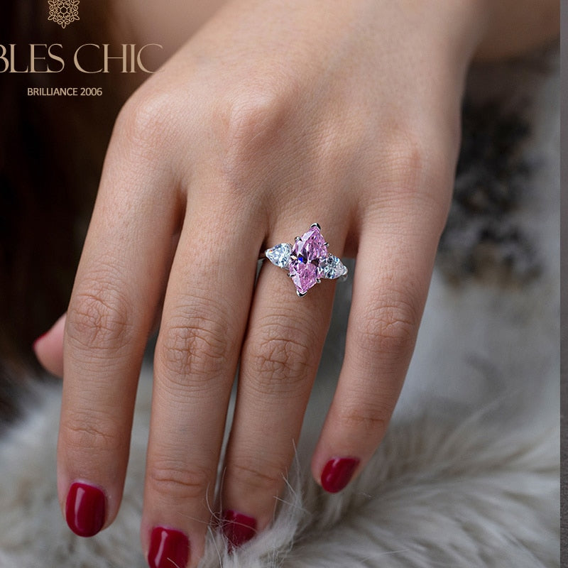 Diamant-Verlobungsring mit 3 Steinen R0313