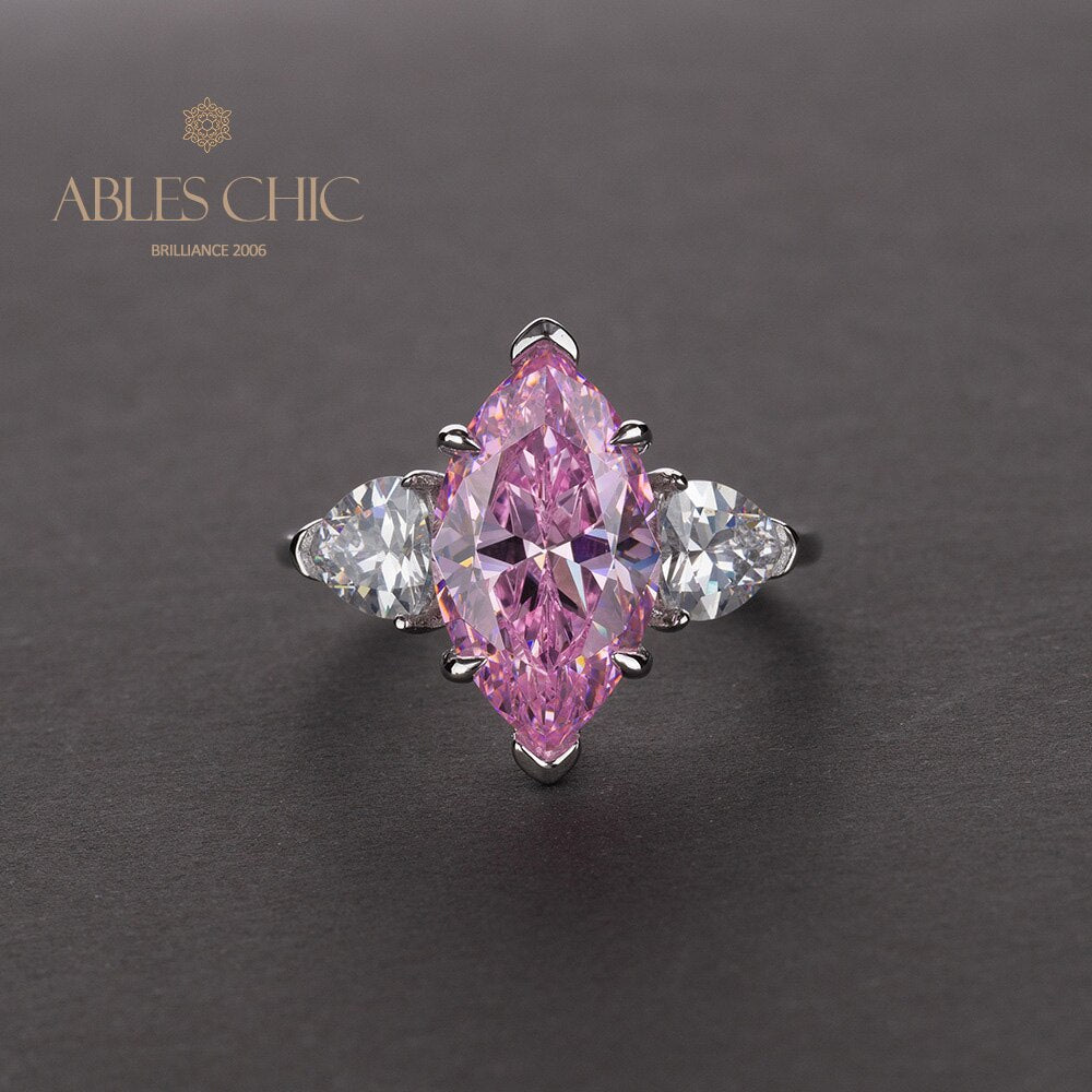 Diamant-Verlobungsring mit 3 Steinen R0313