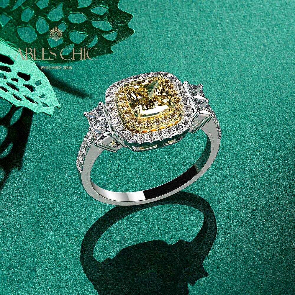 Gelber Saphir-Brautring R0442