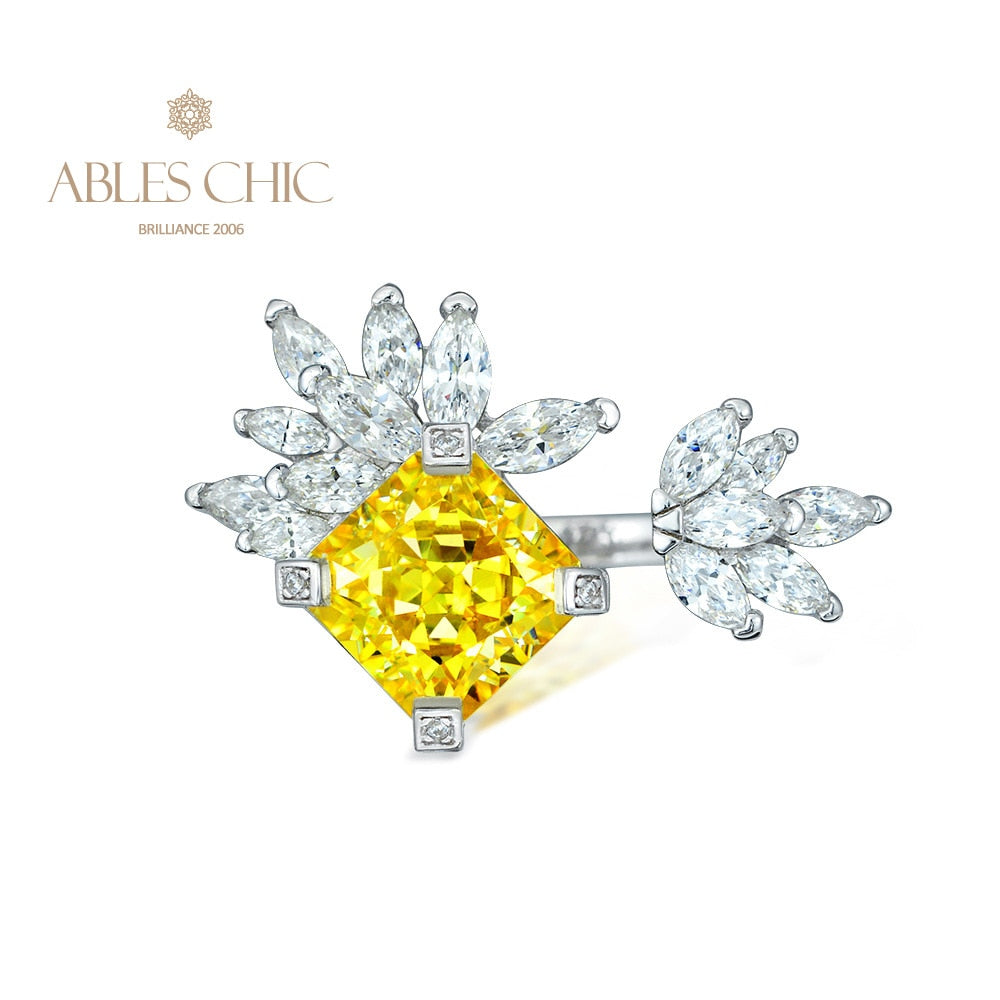 Offener Ring mit Marquise-Blume R1192