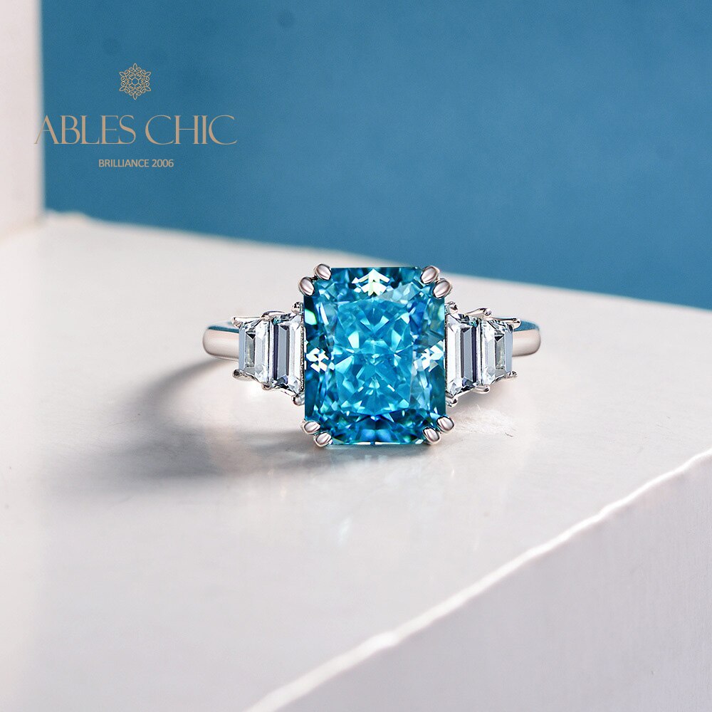 Aquamarin-Verlobungsring R1346