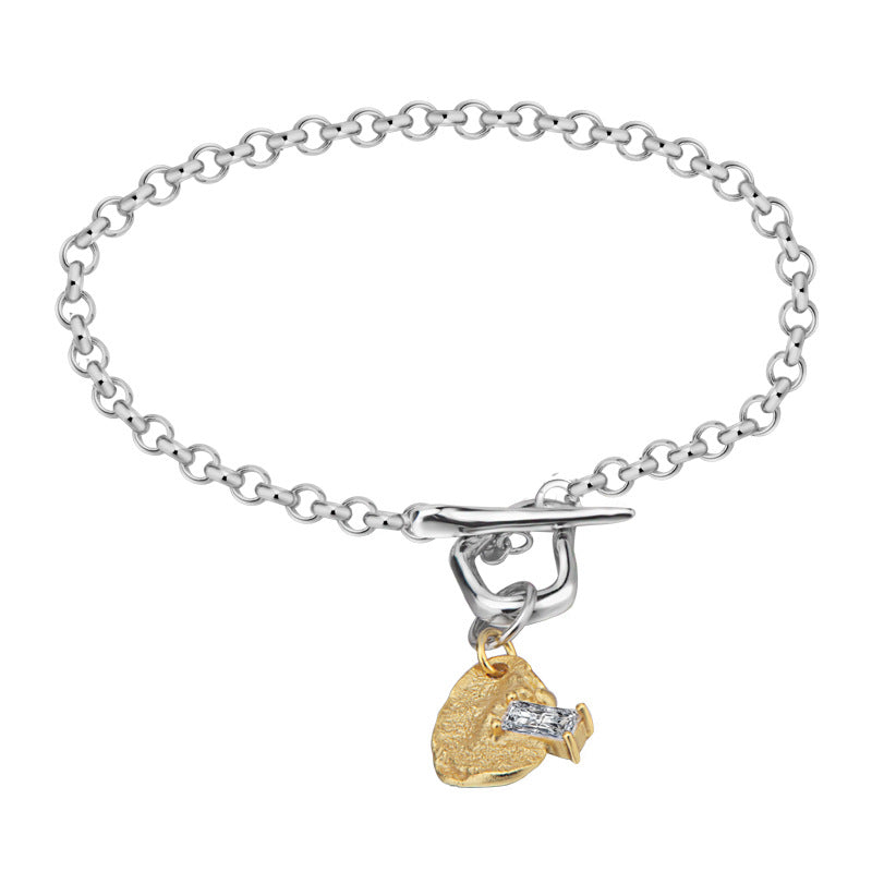 Unregelmäßiges T-Bar-Strukturarmband B1033