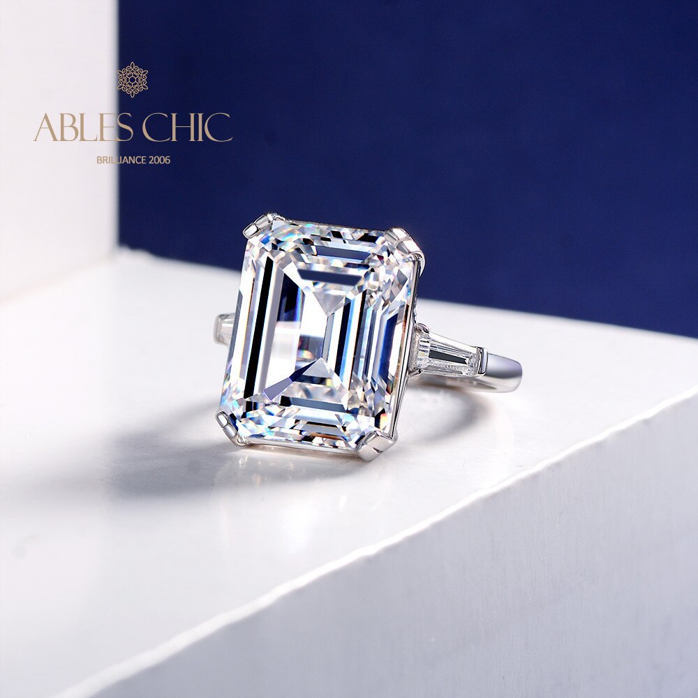 Citrinring im Smaragdschliff R1243