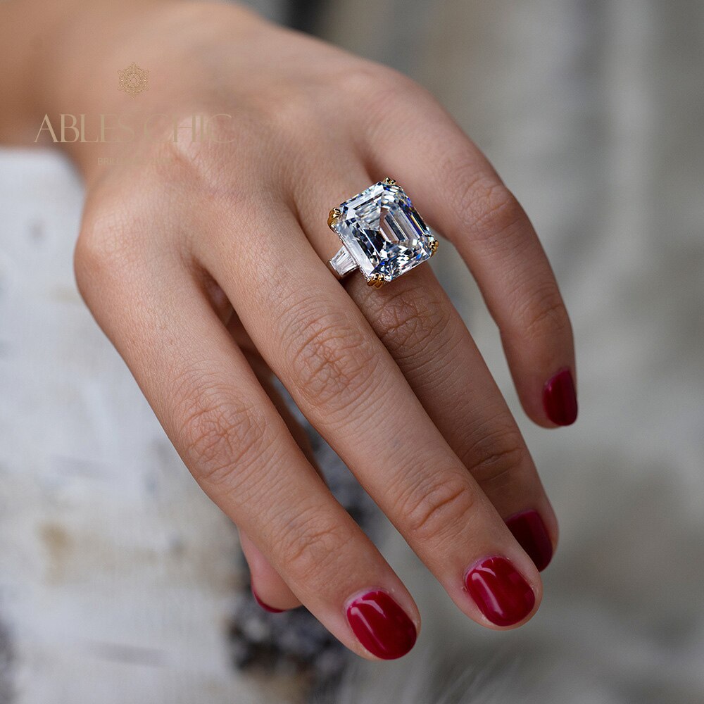 Asscher Amethyst Ring R0377