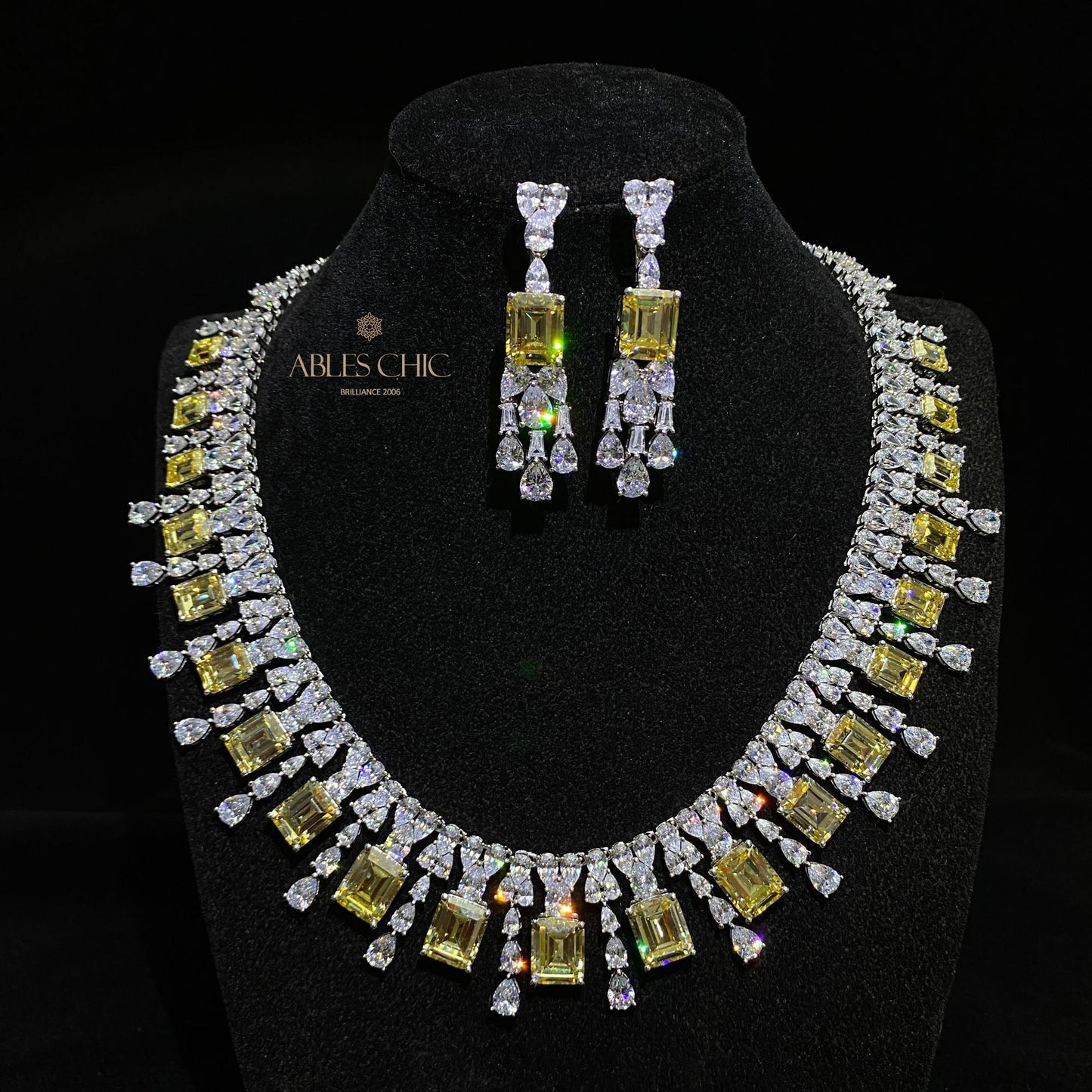 Sphene Hochzeit Girlande Halskette P0694