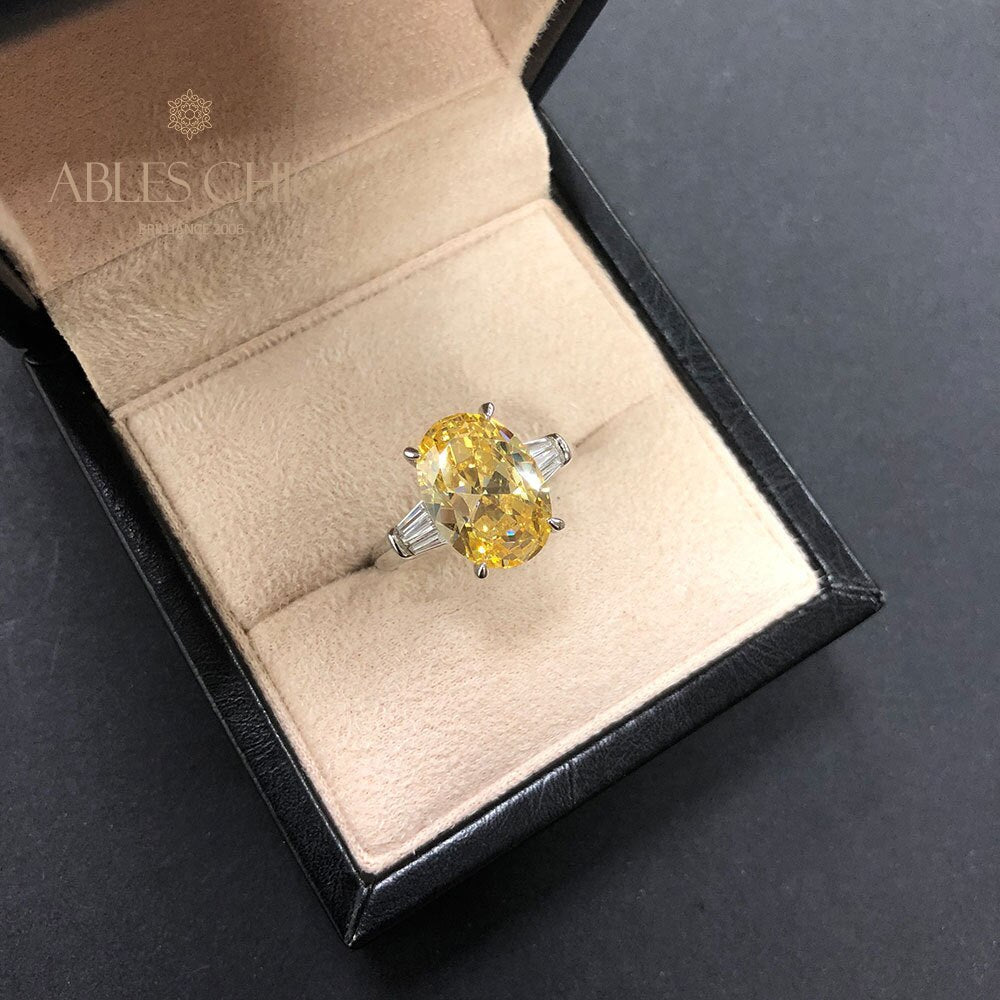 Statement-Ring mit im Labor gezüchtetem Edelstein R0378
