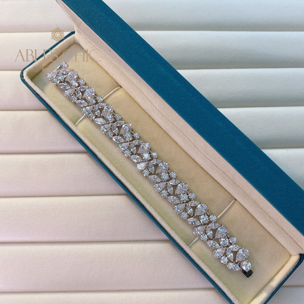 Brautarmband mit Eisblumenmuster B0630