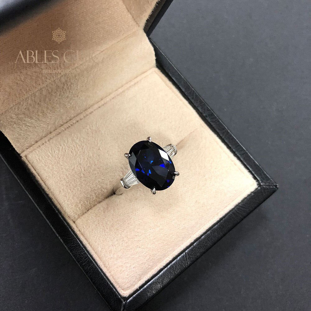 Statement-Ring mit im Labor gezüchtetem Edelstein R0378