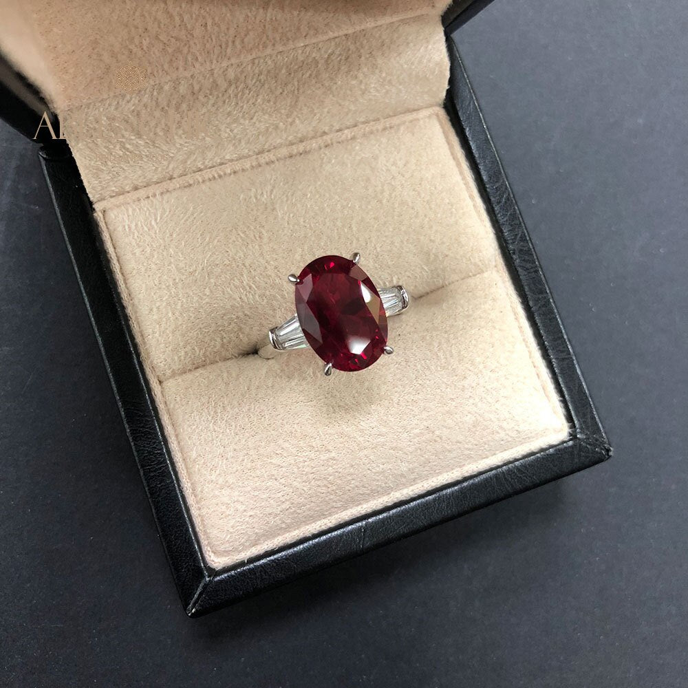 Statement-Ring mit im Labor gezüchtetem Edelstein R0378