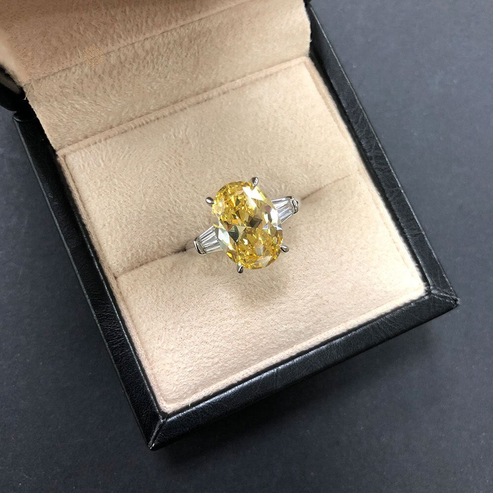 Statement-Ring mit im Labor gezüchtetem Edelstein R0378