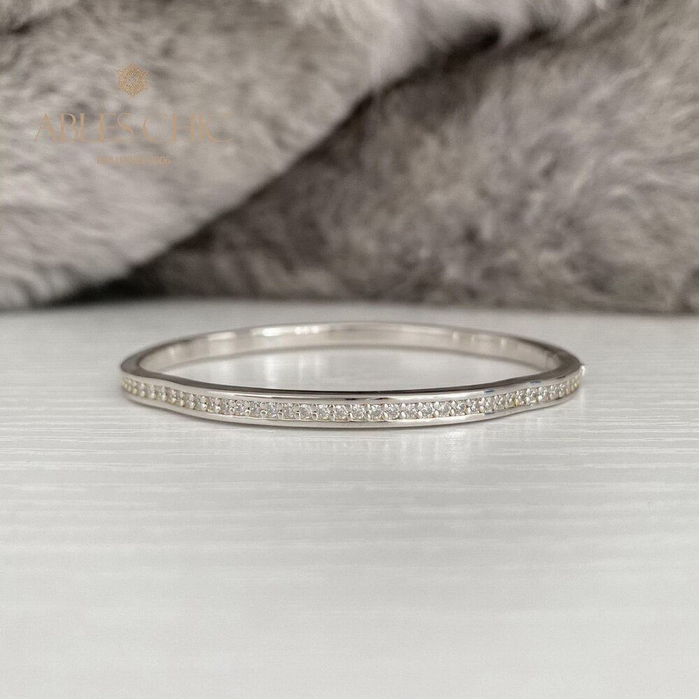 Gewellter Bling-Stapel-Armreif B0878