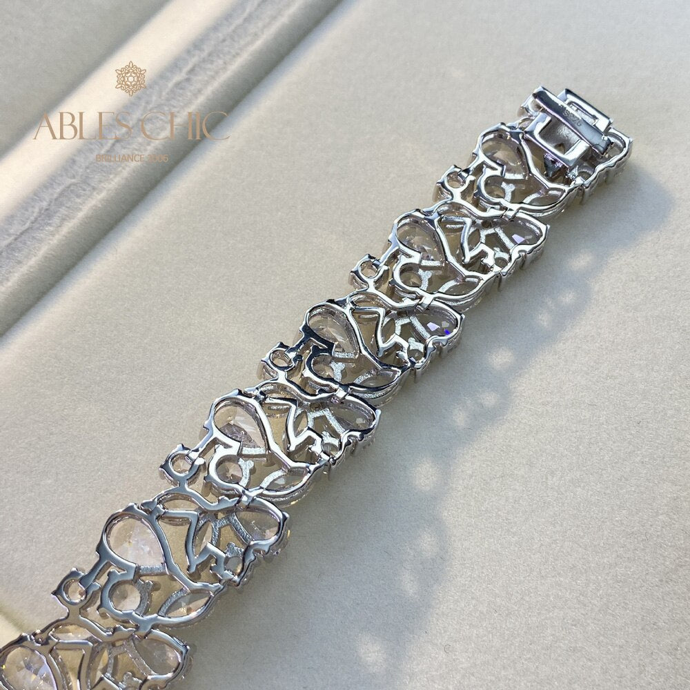 Brautarmband mit Eisblumenmuster B0630