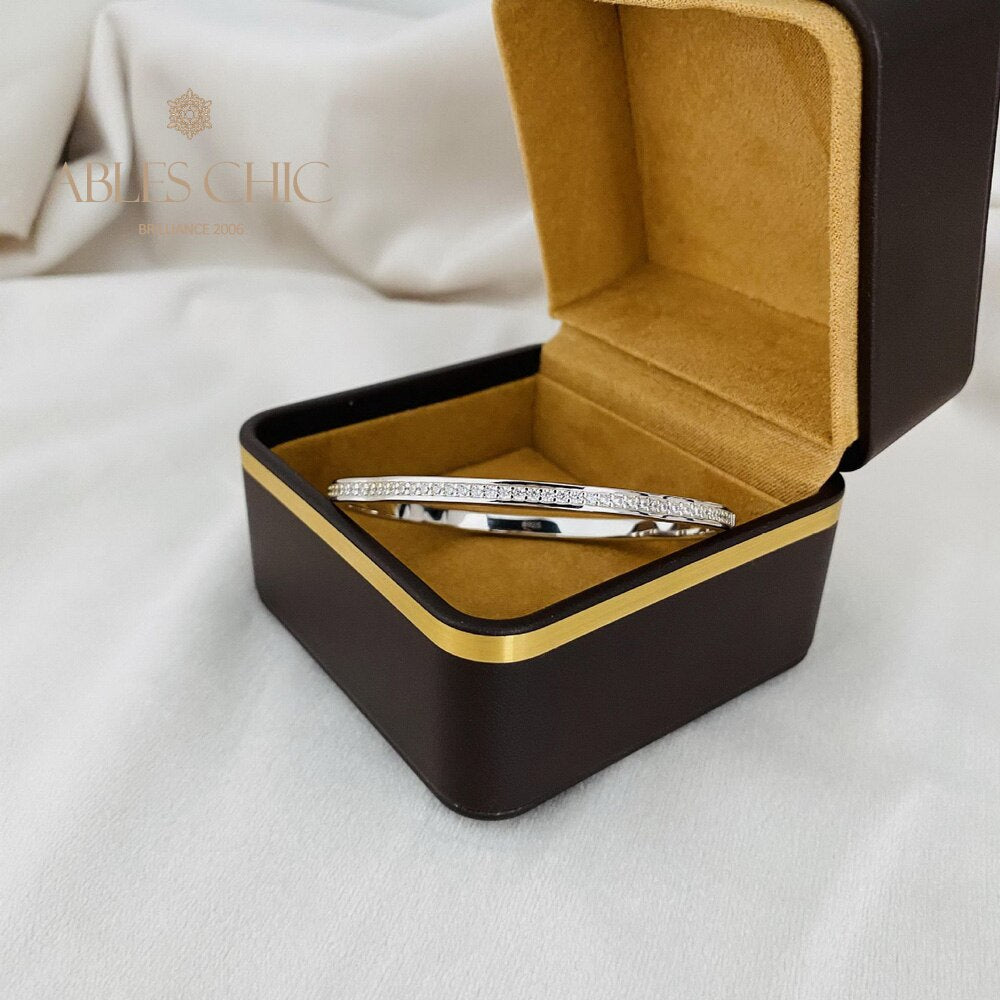 Gewellter Bling-Stapel-Armreif B0878