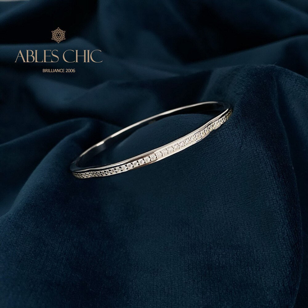 Gewellter Bling-Stapel-Armreif B0878