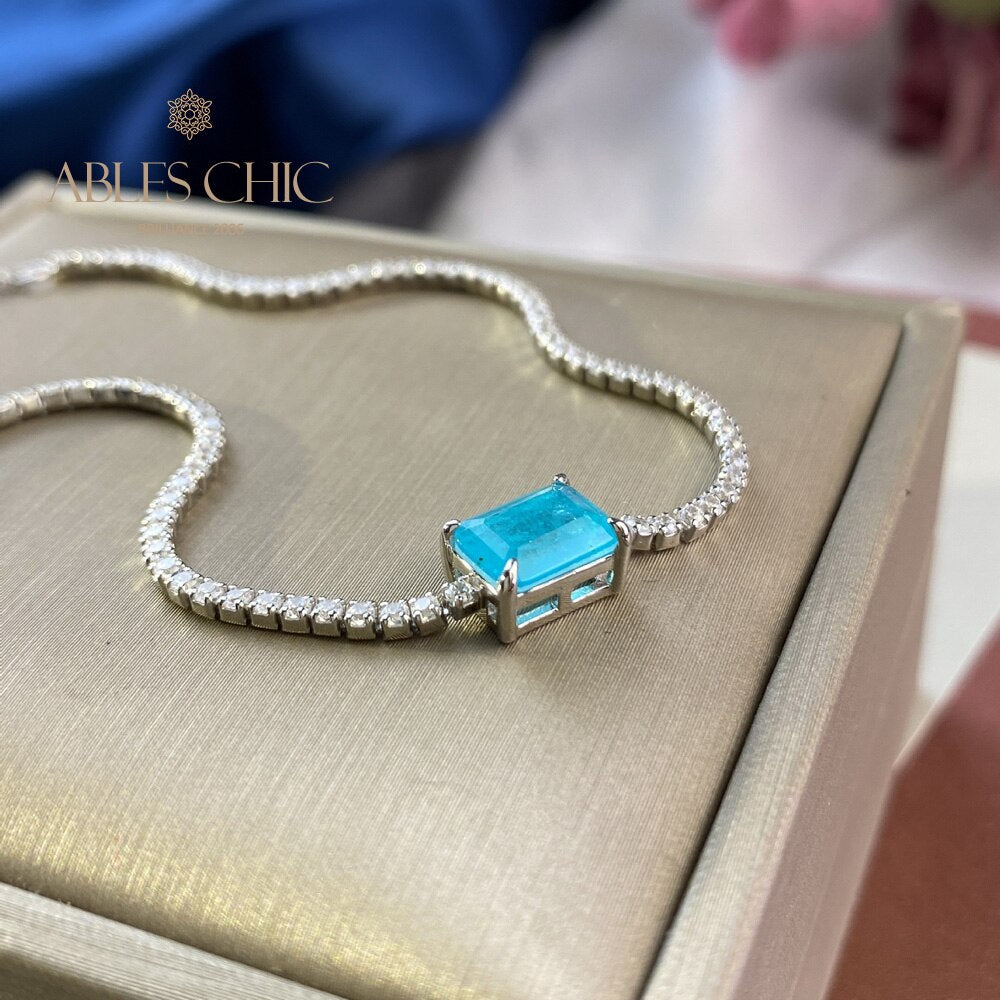Lab Paraiba Tennisarmband B0539