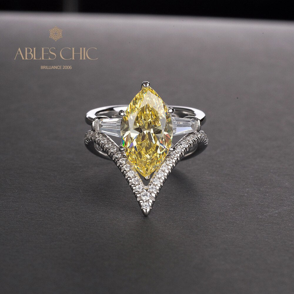 Marquise Diamant Stapelring R0304
