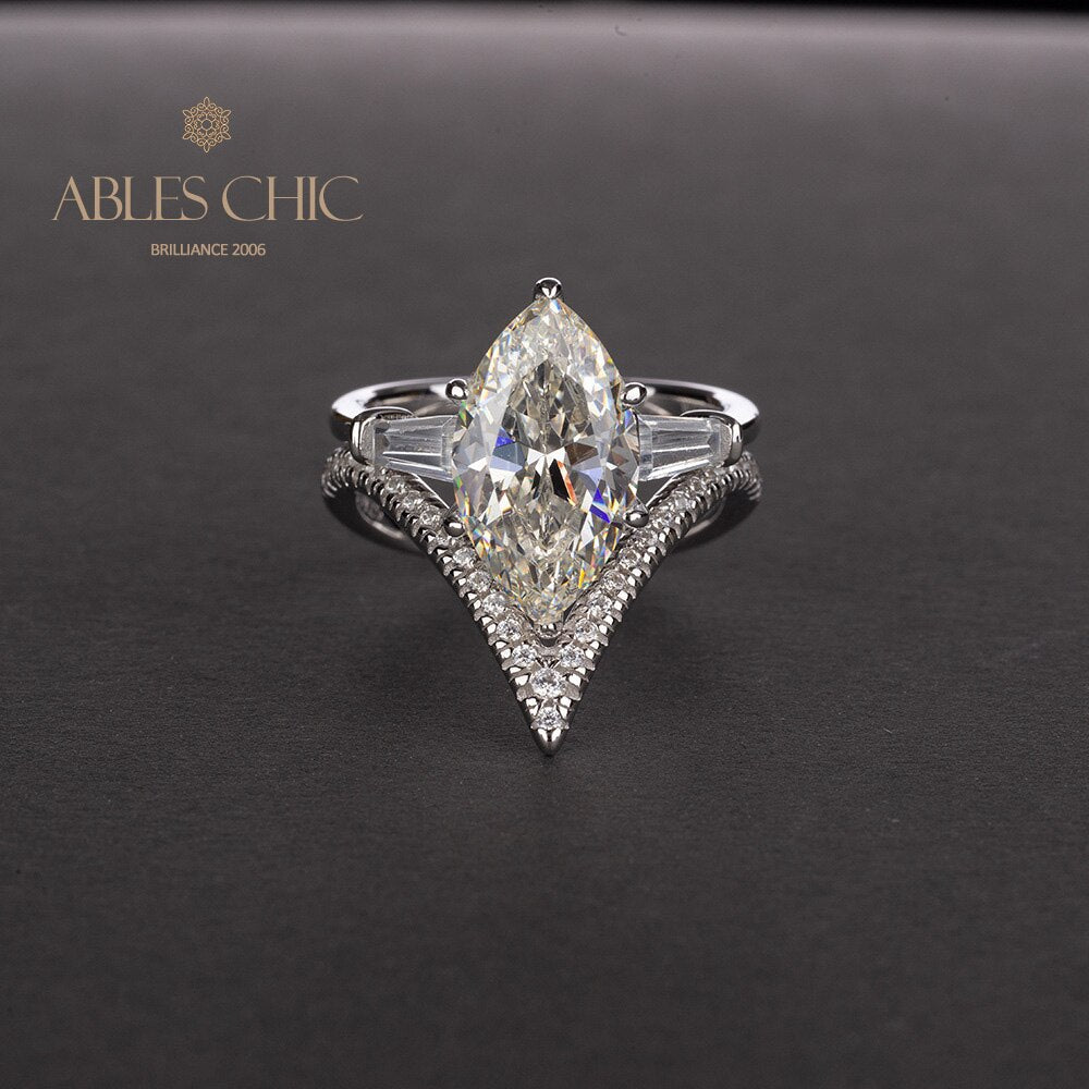 Marquise Diamant Stapelring R0304
