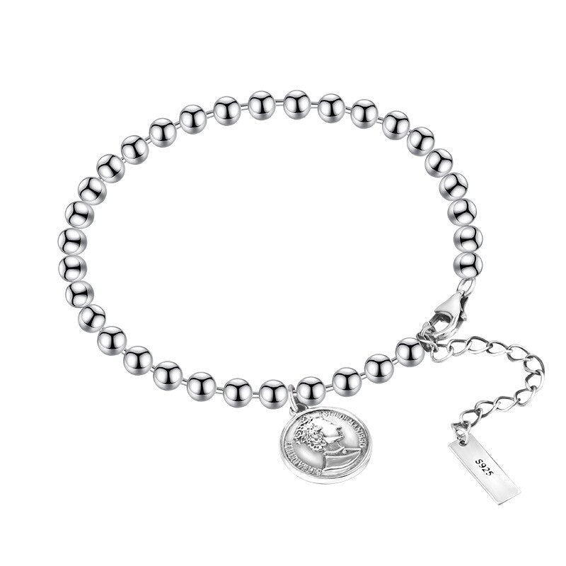 Elizabeth Münz-Kugelkettenarmband B1015