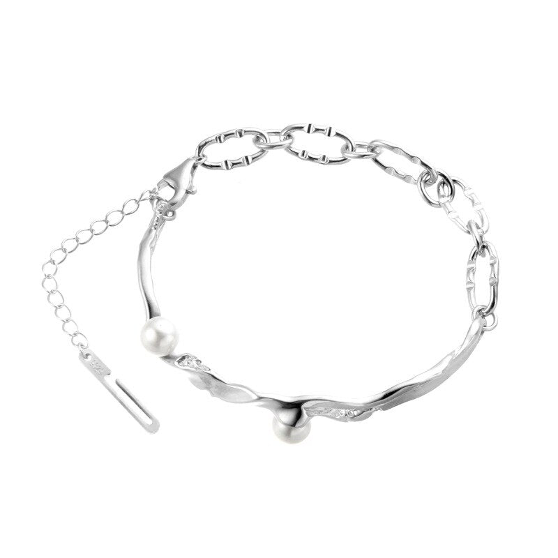 Muschelperlen Unregelmäßige Glieder Armband B1022