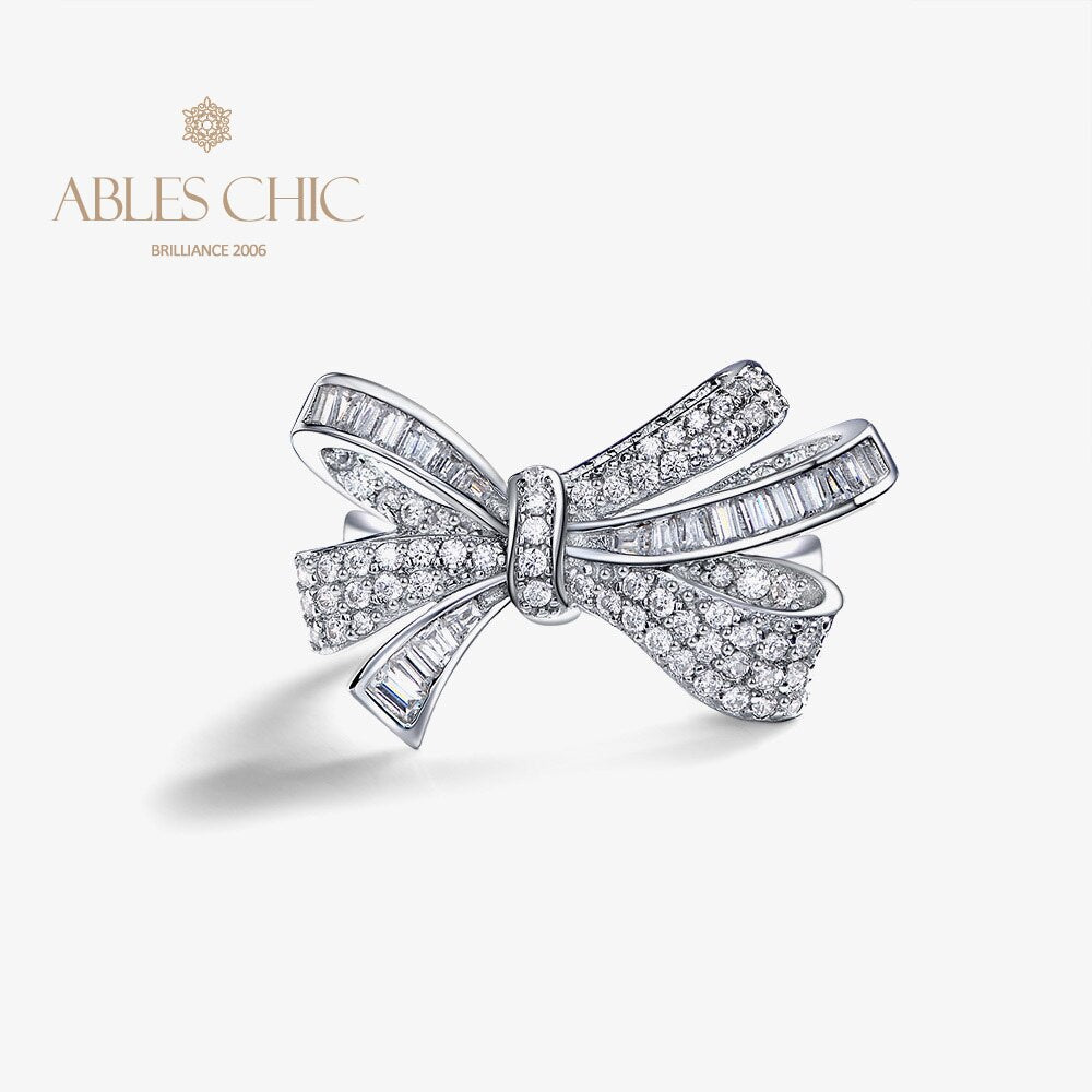 Diamanten Schleife Knoten Cocktail Ring R1090