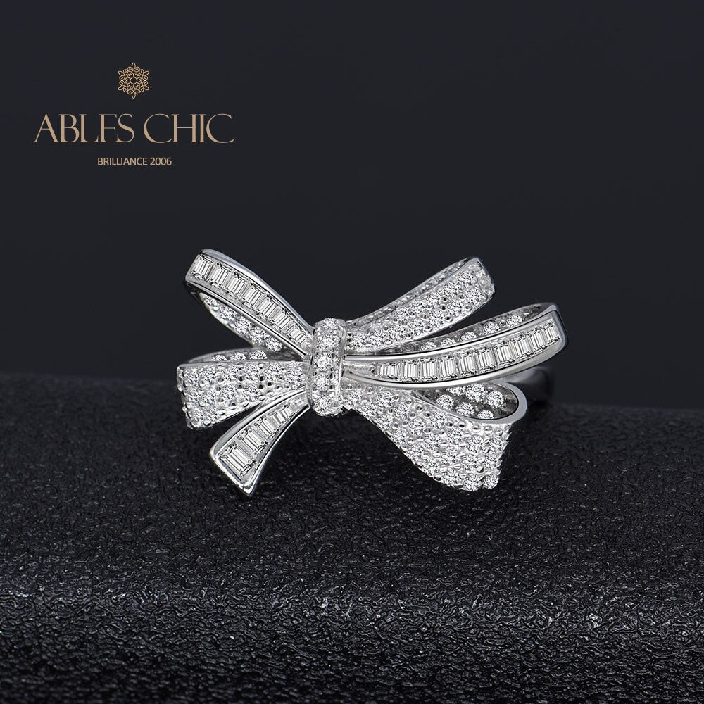 Diamanten Schleife Knoten Cocktail Ring R1090