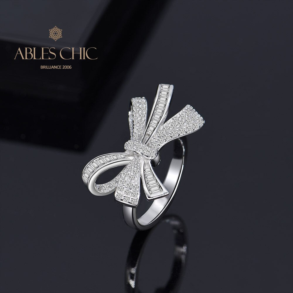 Diamanten Schleife Knoten Cocktail Ring R1090