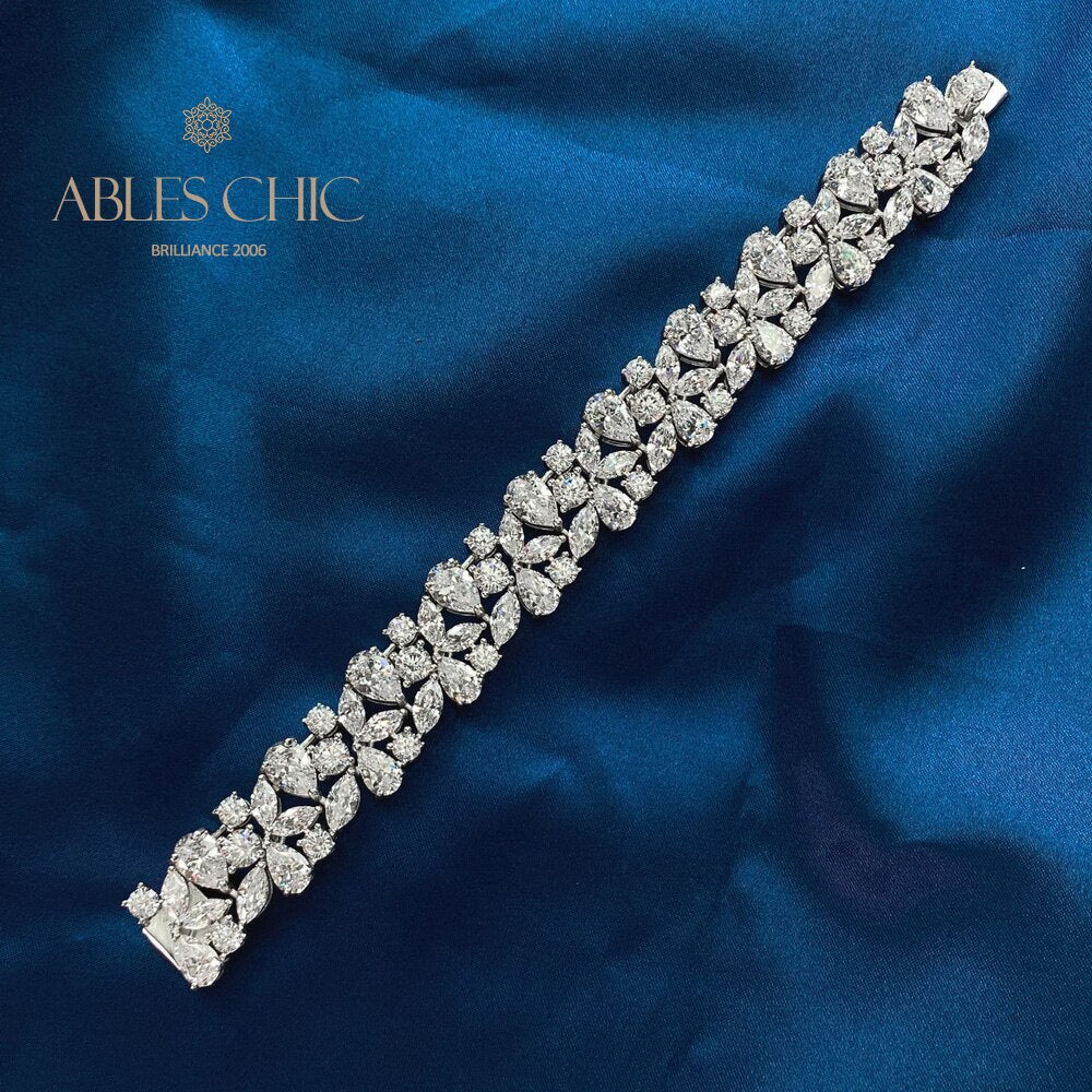 Brautarmband mit Eisblumenmuster B0630
